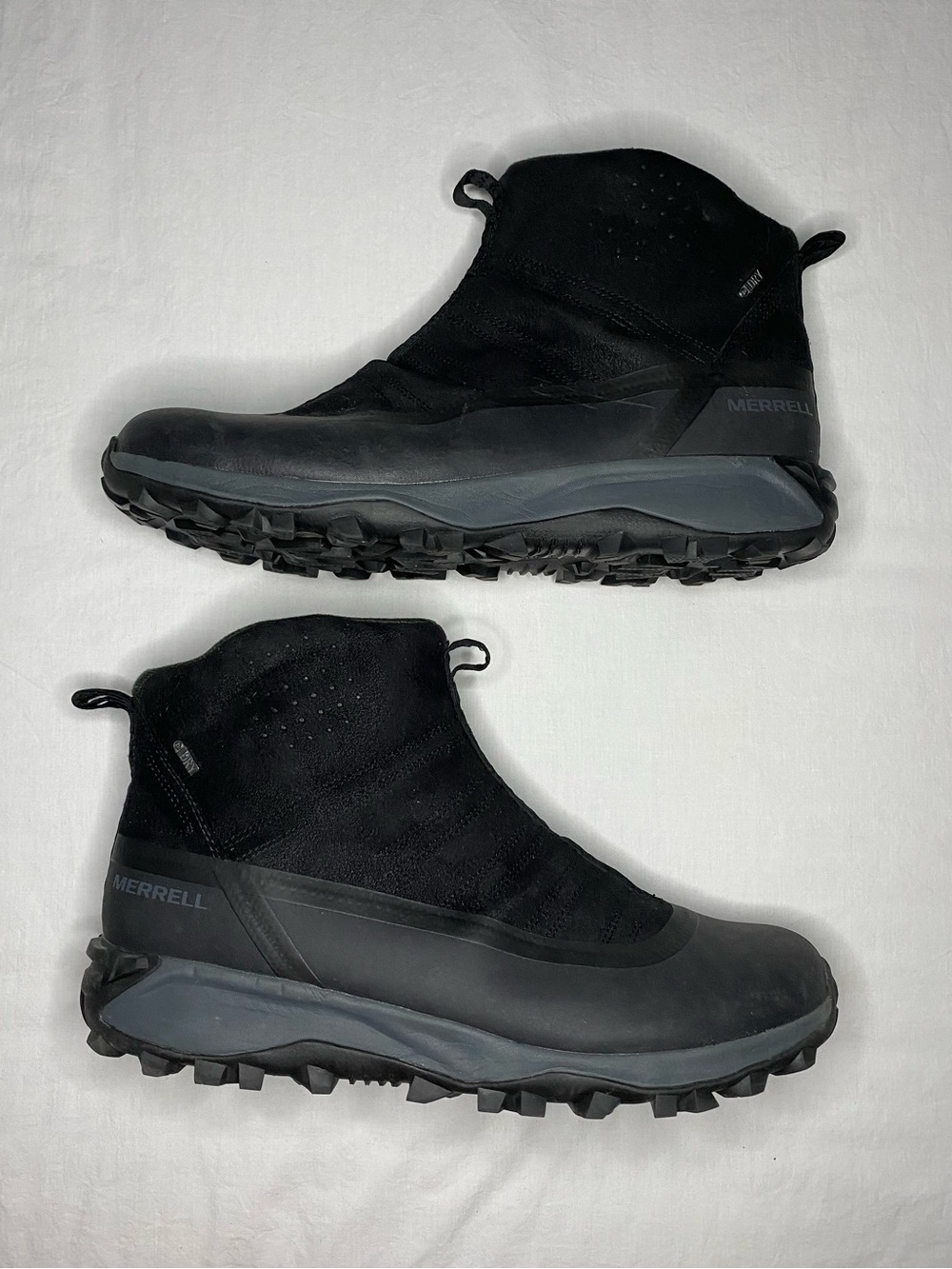 Merrell Boots Mens Size 15 Black Waterproof Insulated Thermo Snowdrift Zip Mid